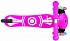 Трехколесный самокат Primo Fantasy Lights, светящиеся передние колеса, розовый лого  - миниатюра №2